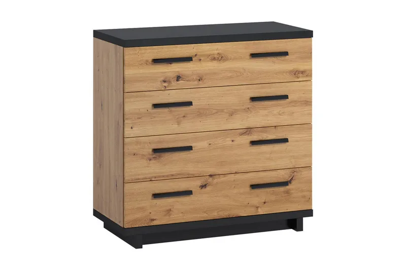 Ines Byrå 40x90 cm, Ek/Svart