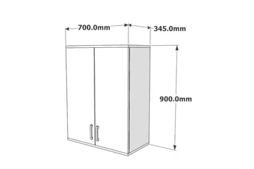 Jkhari Badrumsskåp 70 cm - Vit - Förvaring - Förvaringsmöbler - Byrå