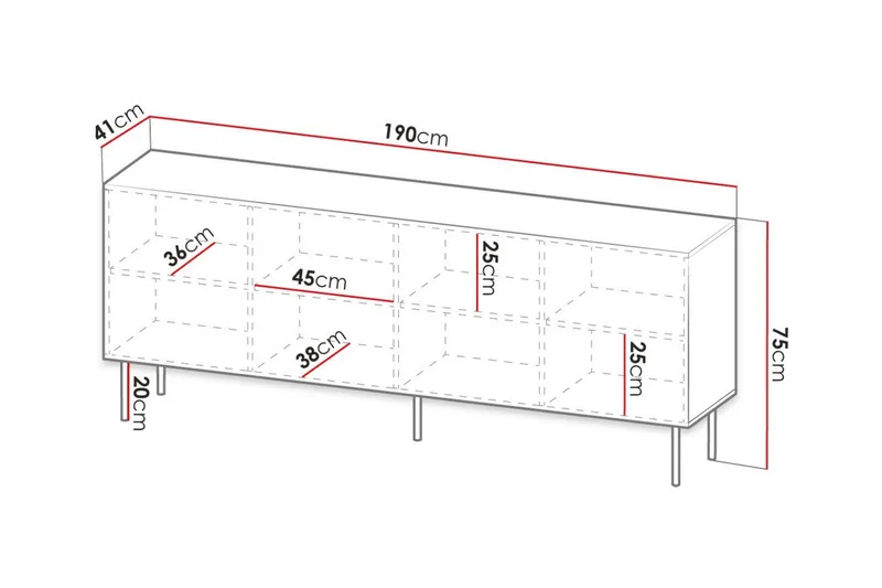 Juniskär Highboard - Svart - Förvaring - Förvaringsmöbler - Byrå