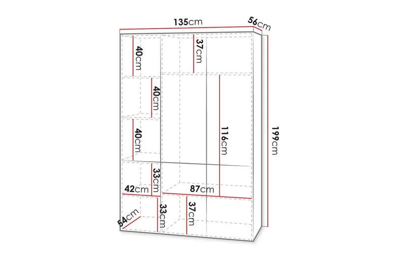Juniskär Highboard - Vit - Förvaring - Förvaringsmöbler - Byrå