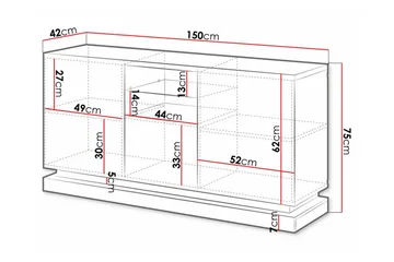 Juniskär Highboard - Vit - Förvaring - Förvaringsmöbler - Byrå