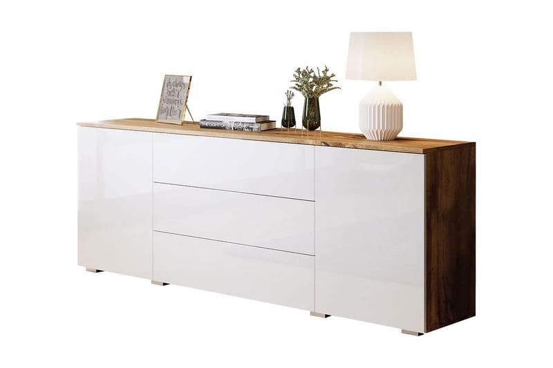 Kankuro Byrå 111x68 cm, Natur/Vit