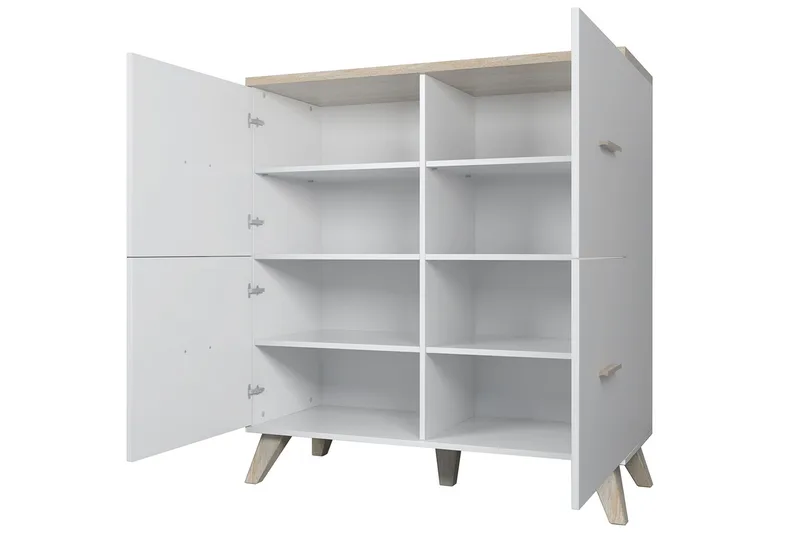 Kardos Byrå 45x110 cm - Natur/Svart - Förvaring - Förvaringsmöbler - Byrå