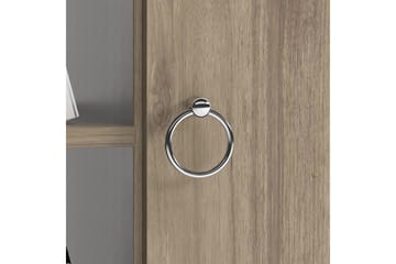 Keachi Highboard 50x30 cm - Mörkbrun/Antracit - Förvaring - Förvaringsmöbler - Byrå