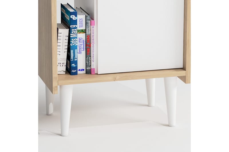 Keachi Highboard 50x30 cm - Natur/Vit - Förvaring - Förvaringsmöbler - Byrå