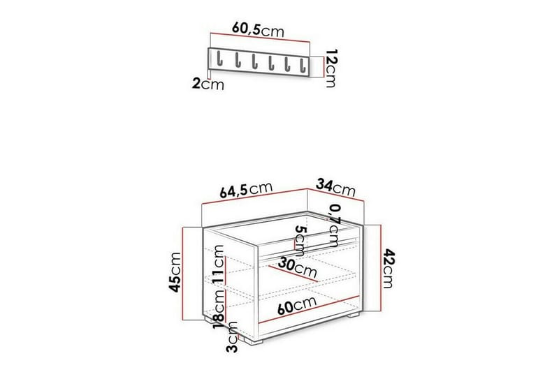 Kenmare Highboard Gul/Vit - Förvaring - Förvaringsmöbler - Byrå