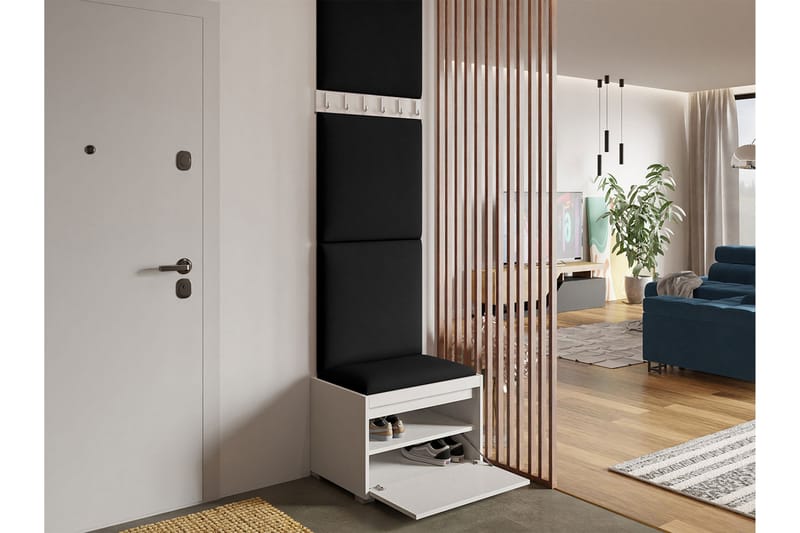 Kenmare Highboard Svart/Vit - Förvaring - Förvaringsmöbler - Byrå