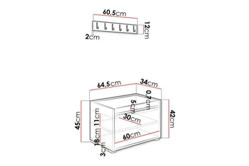 Kenmare Highboard - Vit - Förvaring - Förvaringsmöbler - Byrå