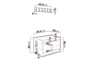 Kenmare Highboard - Vit - Förvaring - Förvaringsmöbler - Byrå