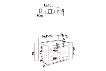 Kenmare Highboard - Vit - Förvaring - Förvaringsmöbler - Byrå