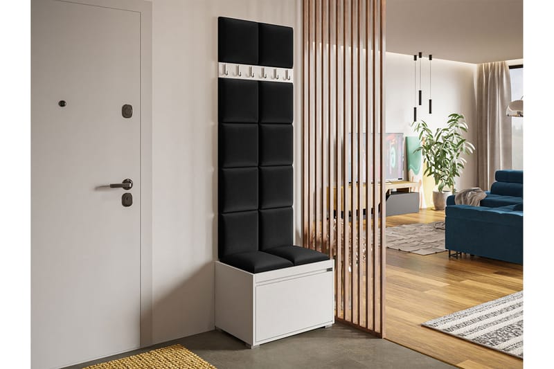 Kenmare Highboard Vit/Svart - Förvaring - Förvaringsmöbler - Byrå