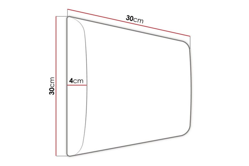 Kenmare Highboard White/Black - Förvaring - Förvaringsmöbler - Byrå
