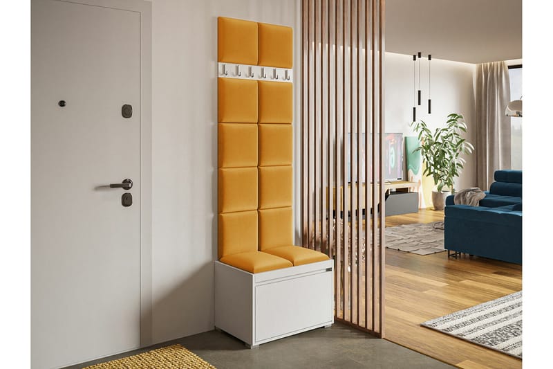 Kenmare Highboard Yellow/White - Förvaring - Förvaringsmöbler - Byrå