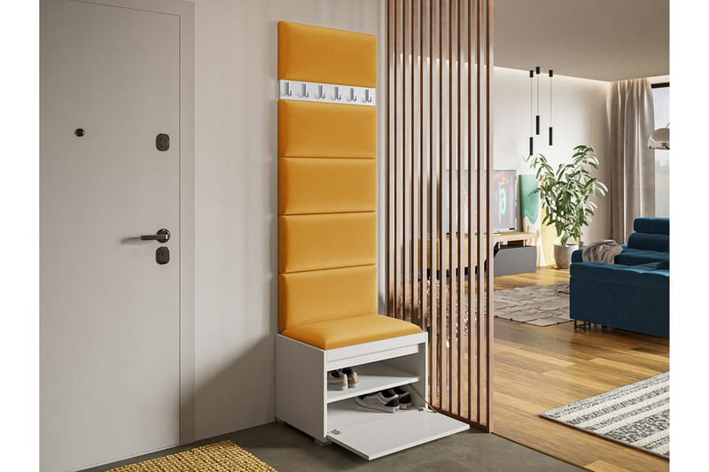 Kenmare Highboard Yellow/White - Förvaring - Förvaringsmöbler - Byrå