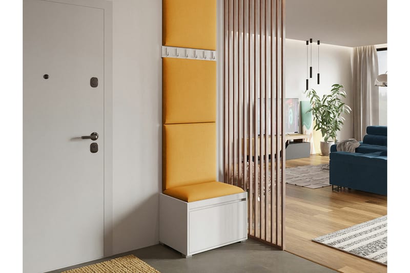 Kenmare Highboard Yellow/White - Förvaring - Förvaringsmöbler - Byrå