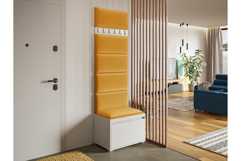 Kenmare Highboard Yellow/White - Förvaring - Förvaringsmöbler - Byrå