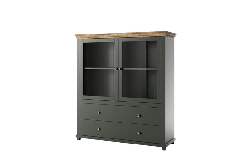 KENSTONE Highboard 42x126 cm  Khaki/Natur - Byrå