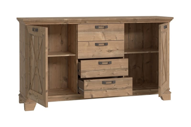 Kerrow Byrå 175 cm - Brun - Förvaring - Förvaringsmöbler - Byrå