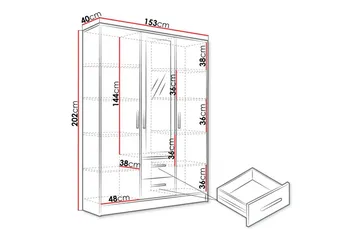 Kintore Highboard - Vit - Förvaring - Förvaringsmöbler - Byrå