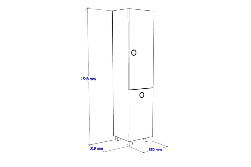 Kolpelle Badrumsskåp - Brun - Förvaring - Förvaringsmöbler - Byrå