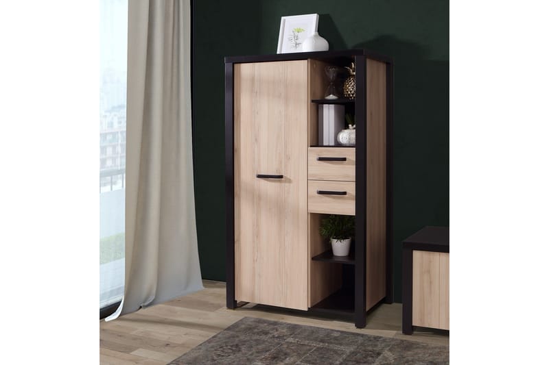 Konitsa Highboard 53x91 cm - Brun/Svart - Förvaring - Förvaringsmöbler - Byrå