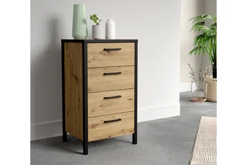Koufalia Byrå 40x51 cm - Brun/Svart - Förvaring - Förvaringsmöbler - Byrå