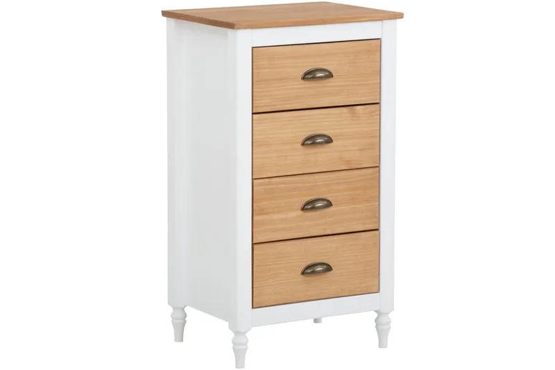 Lenham Byrå 45x35 cm 4 Lådor - Vit - Förvaring - Förvaringsmöbler - Byrå