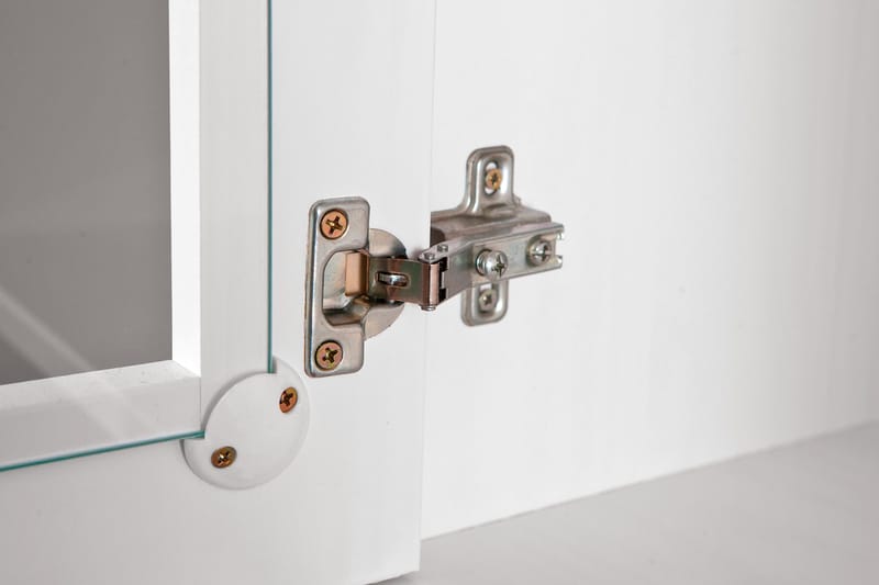 Livesey Skänkvitrin A 131 cm - Vit/Brun - Förvaring - Förvaringsmöbler - Byrå