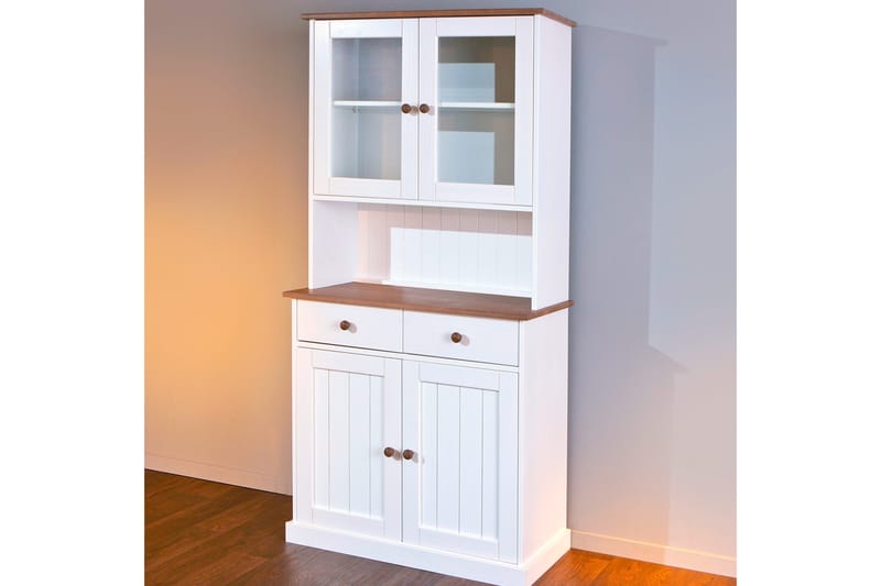 Livesey Skänkvitrin - Vit/Natur - Förvaring - Förvaringsmöbler - Byrå