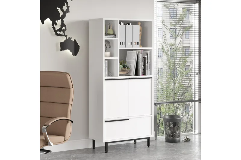 Liyakat Highboard - Vit - Förvaring - Förvaringsmöbler - Byrå