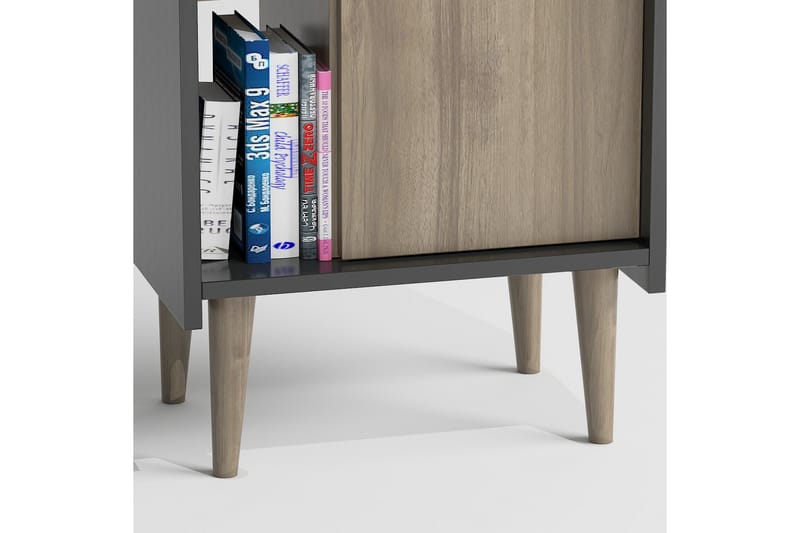 LOGGY Highboard 50x30 cm Mörkbrun/Antracit - Förvaring - Förvaringsmöbler - Byrå