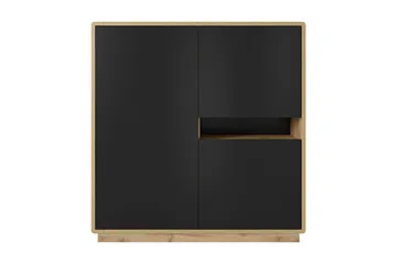 Louetta Highboard 121x126 cm - Brun/Svart - Förvaring - Förvaringsmöbler - Byrå
