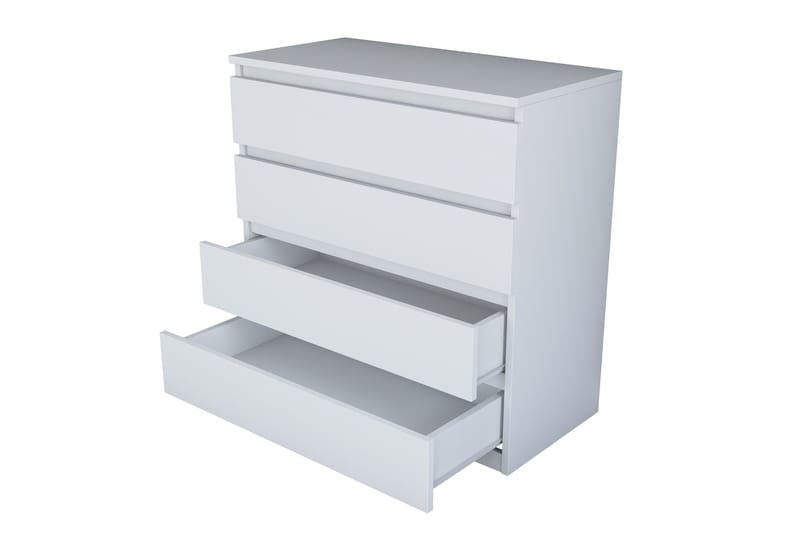 Lukkad Byrå - Vit - Förvaring - Förvaringsmöbler - Byrå