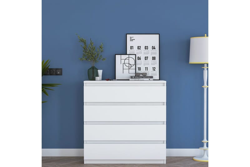 Lukkad Byrå - Vit - Förvaring - Förvaringsmöbler - Byrå