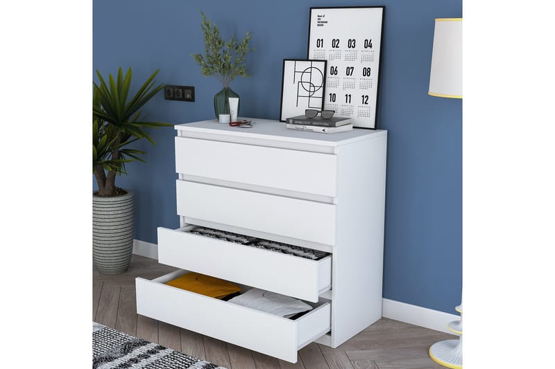 Lukkad Byrå - Vit - Förvaring - Förvaringsmöbler - Byrå