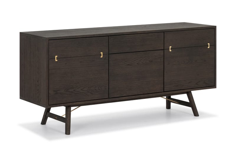 LUNING Sideboard 160x45 cm Massiv Ek Brun - Byrå