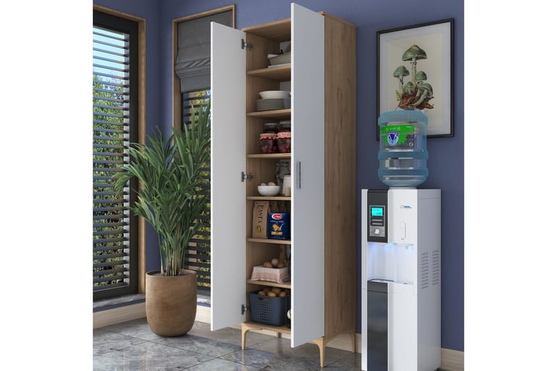 Manorma Highboard - Valnöt/Vit - Förvaring - Förvaringsmöbler - Byrå