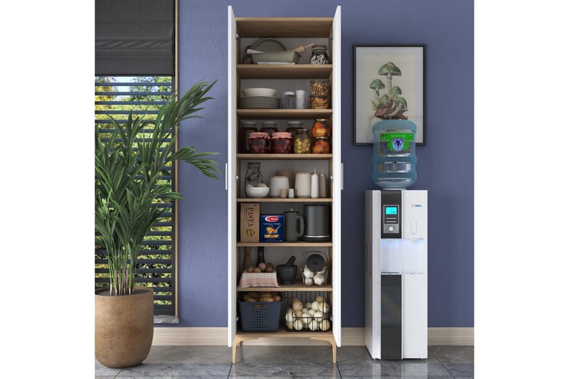 Manorma Highboard - Valnöt/Vit - Förvaring - Förvaringsmöbler - Byrå