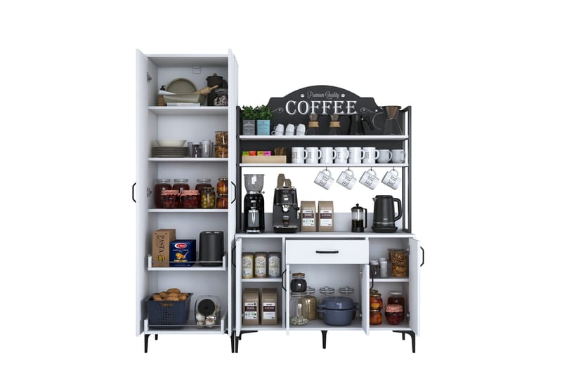 Manorma Highboard - Vit - Förvaring - Förvaringsmöbler - Byrå