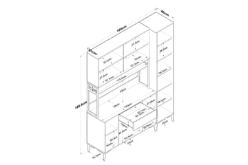 Manorma Highboard - Vit - Förvaring - Förvaringsmöbler - Byrå