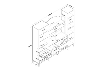 Manorma Highboard - Vit - Förvaring - Förvaringsmöbler - Byrå