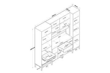 Manorma Highboard - Vit - Förvaring - Förvaringsmöbler - Byrå