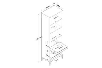 Manorma Highboard - Vit - Förvaring - Förvaringsmöbler - Byrå