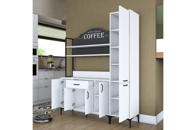 Manorma Highboard - Vit - Förvaring - Förvaringsmöbler - Byrå