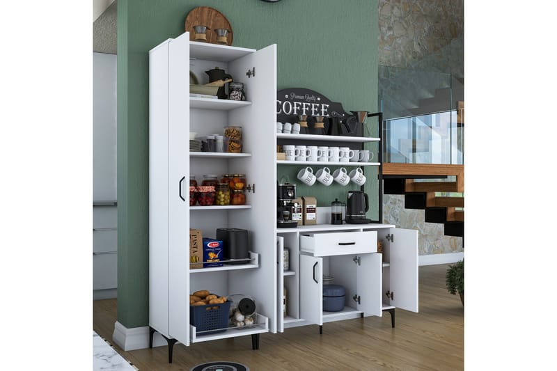 Manorma Highboard - Vit - Förvaring - Förvaringsmöbler - Byrå