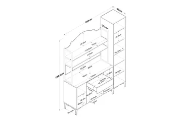 Manorma Highboard - Vit - Förvaring - Förvaringsmöbler - Byrå
