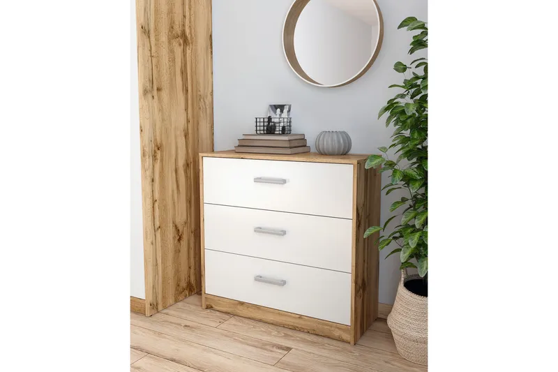 Matos Byrå - Trä/Natur/Vit - Förvaring - Förvaringsmöbler - Byrå