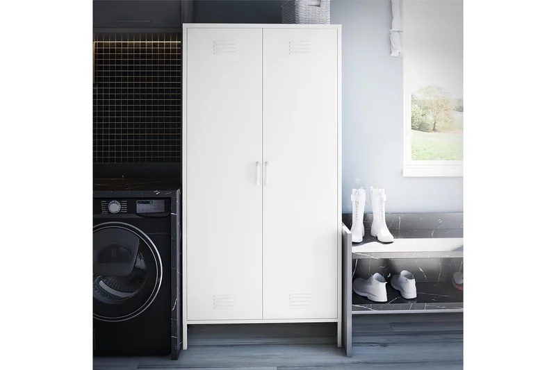 Mission District Highboard Vit - Dorel Home - Förvaring - Förvaringsmöbler - Byrå