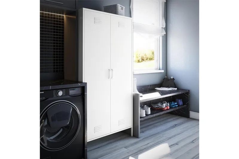 Mission District Highboard Vit - Dorel Home - Förvaring - Förvaringsmöbler - Byrå