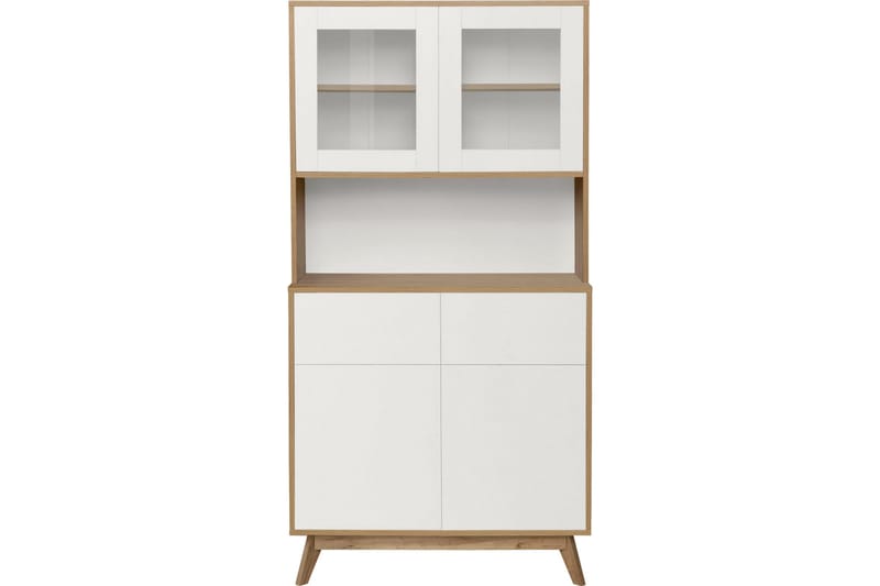 Mohak Byrå m. Överskåp - Vit/Brun - Förvaring - Förvaringsmöbler - Byrå